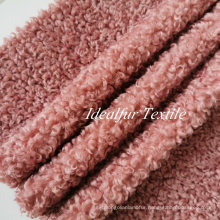 Pink Alpaca Faux Fur Sherpa Fake Fur Imitation Wool Fabric
